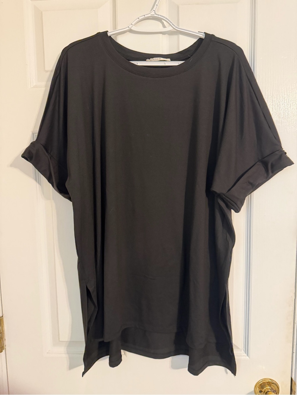 Women’s Black Tunic Biker Set
